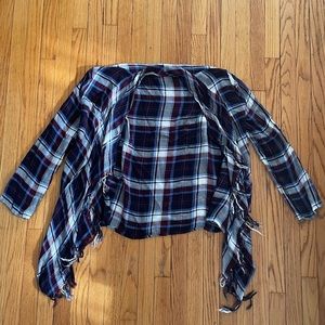 Kids flannel cardigan